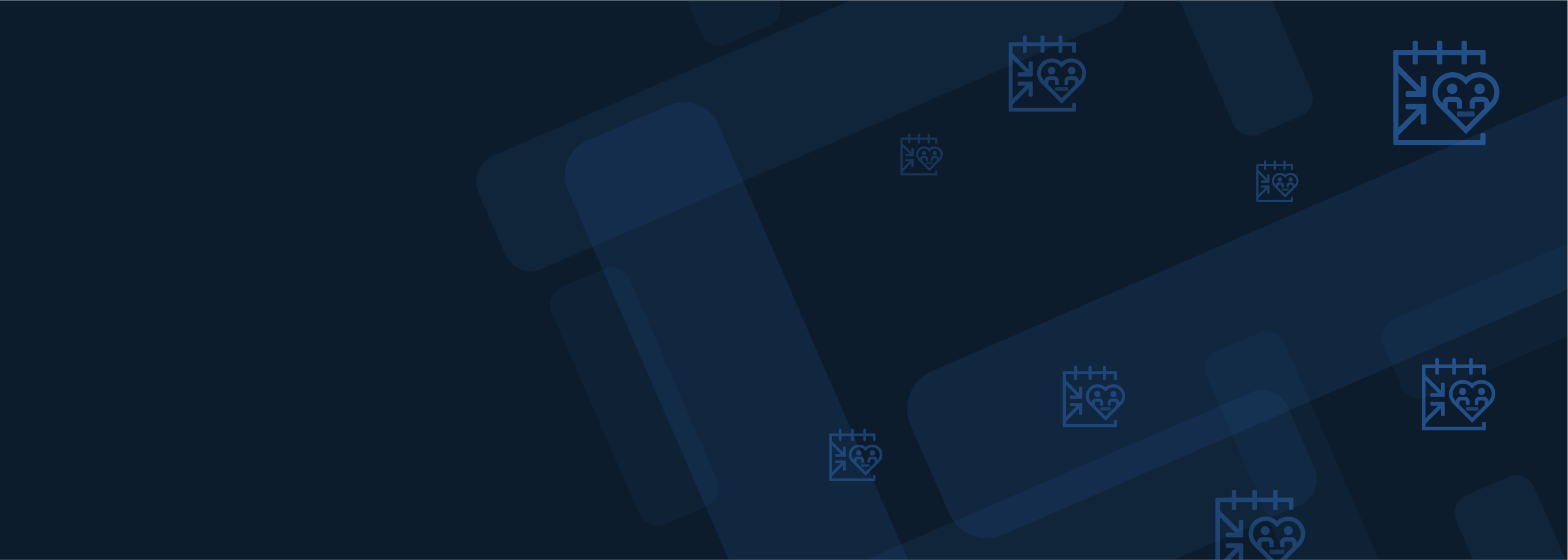 blue background with two hearts icon
